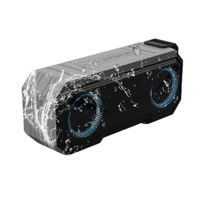 Waterproof Colorful Luminous Outdoor Wireless Speaker with Dual Speakers & Power Bank