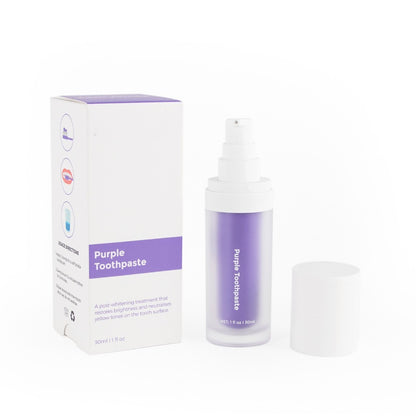 V34 Purple Teeth Whitening Mousse – Brighten & Balance Your Smile!