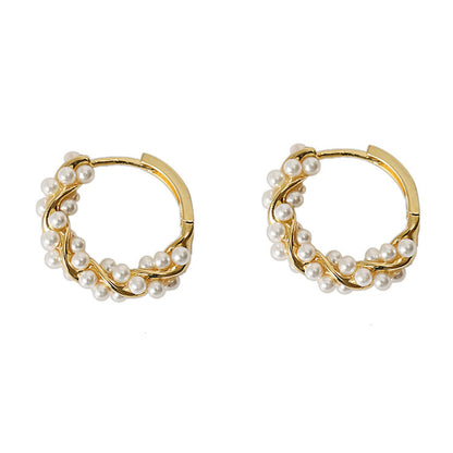 Luxury Pearl Drop Earrings – Elegant Women’s Summer Statement Jewelry