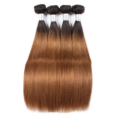 Fashionable Straight Human Hair Wig - Natural and Sleek Look