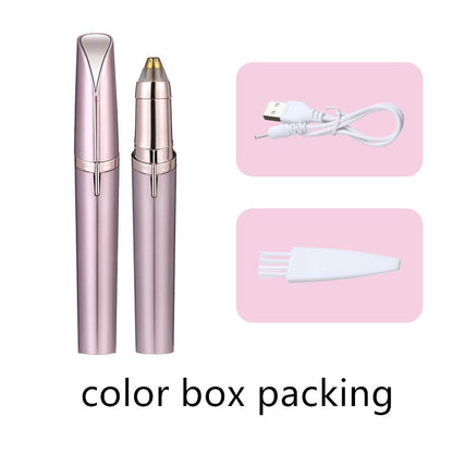 Precision Eyebrow Epilator – USB Rechargeable Electric Trimmer for Painless Hair Removal