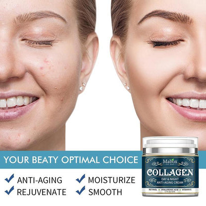 Collagen Moisturizing Facial Cream – Anti-Aging & Wrinkle-Reducing Day & Night Hydrating Cream