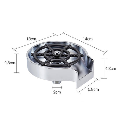 High-Pressure Automatic Cup Washer for Sink – Bar & Kitchen Glass Rinser Tool