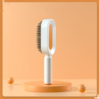 Self-Cleaning Hair Brush for Women - Anti-Static Scalp Massage Comb