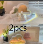 DIY Tulip Mirror Night Lamp – Handmade LED Cloud Flower Light Kit