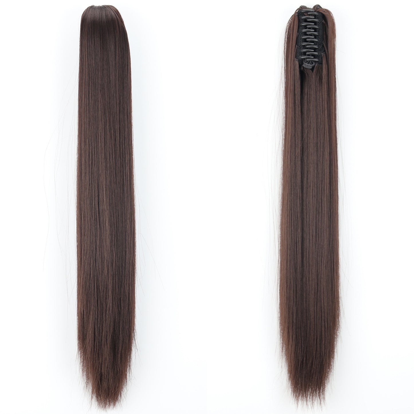 "Fashion Ponytail Claw Clip - Long Straight Fluffy Hair