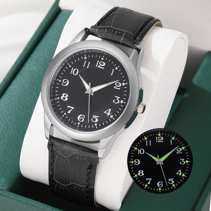 Men's Business Quartz Watch with Roman Numerals – Classic Analog Wristwatch