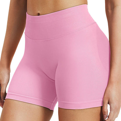 High Waist Seamless Yoga Shorts – Butt-Lifting, Quick-Dry Fitness Shorts for Women