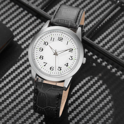 Men's Business Quartz Watch with Roman Numerals – Classic Analog Wristwatch