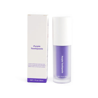 V34 Purple Teeth Whitening Mousse – Brighten & Balance Your Smile!
