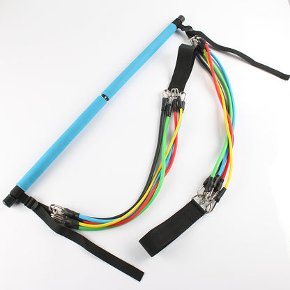 Portable Pilates Bar Kit with Resistance Bands – Full-Body Home Gym Equipment for Strength Training & Flexibility