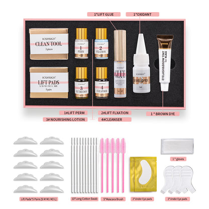 ICONSIGN 2-in-1 Lash Lift & Eyebrow Tint Kit – Professional Eyelash Perm & Brow Lamination Set