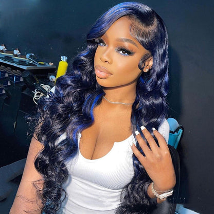 Highlight Body Wave Lace Front Wig - Natural & Glamorous Look