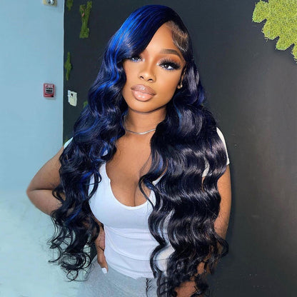 Highlight Body Wave Lace Front Wig - Natural & Glamorous Look