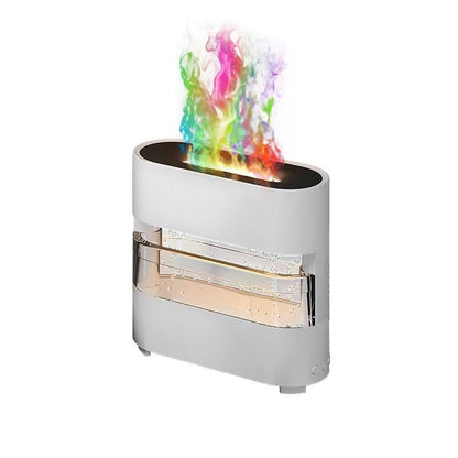 Rain Cloud Fire Humidifier – 2024 Water Drip Aroma Diffuser with Simulated Flame Effect