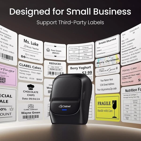 Mini Portable Bluetooth Label Maker – Inkless, Wireless & Easy to Use!