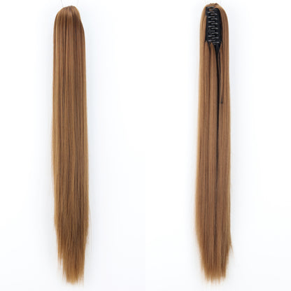 "Fashion Ponytail Claw Clip - Long Straight Fluffy Hair