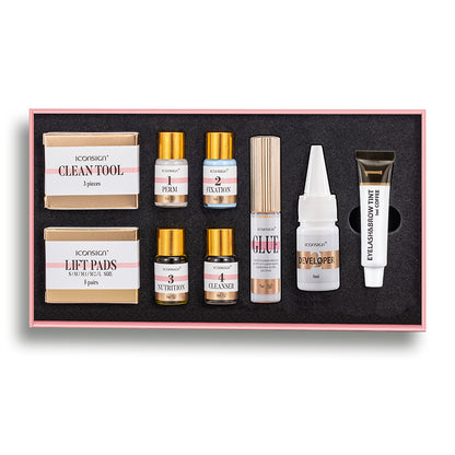 ICONSIGN 2-in-1 Lash Lift & Eyebrow Tint Kit – Professional Eyelash Perm & Brow Lamination Set