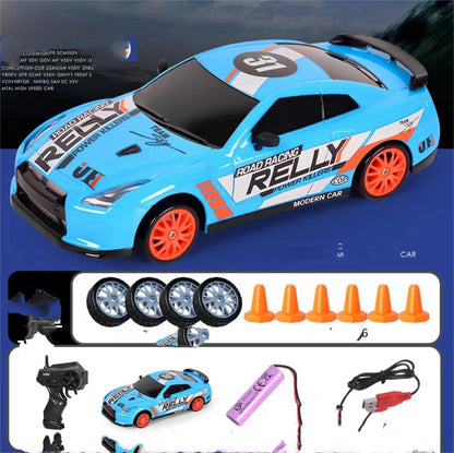 2.4GHz 4WD RC Drift Car – 1:24 Scale Remote Control GTR AE86 Model with LED Lights