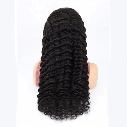 Deep Wave Lace Front Wig - 100% Human Hair for Natural Styling