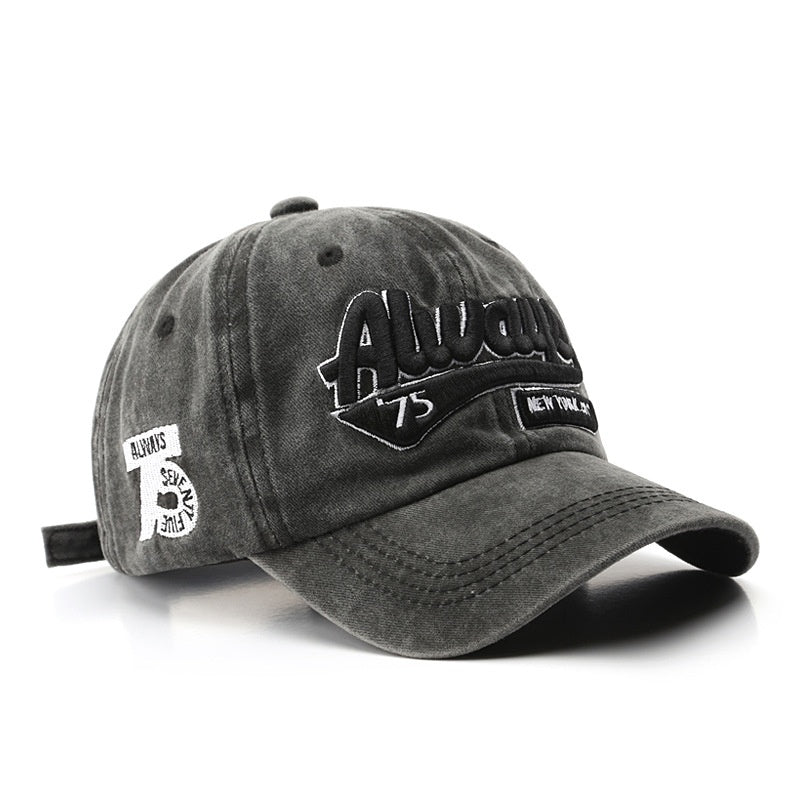 Letter Embroidery Baseball Cap – Adjustable Sports Hat for Outdoor Activities