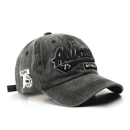 Letter Embroidery Baseball Cap – Adjustable Sports Hat for Outdoor Activities