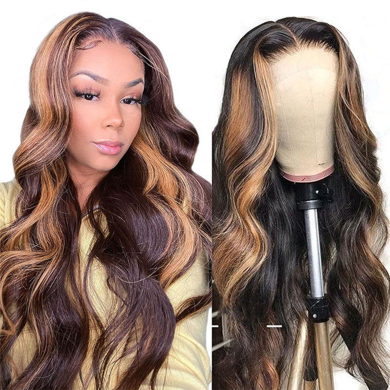Women's Long Curly Synthetic Wig - Natural Look with Rose Net Cap