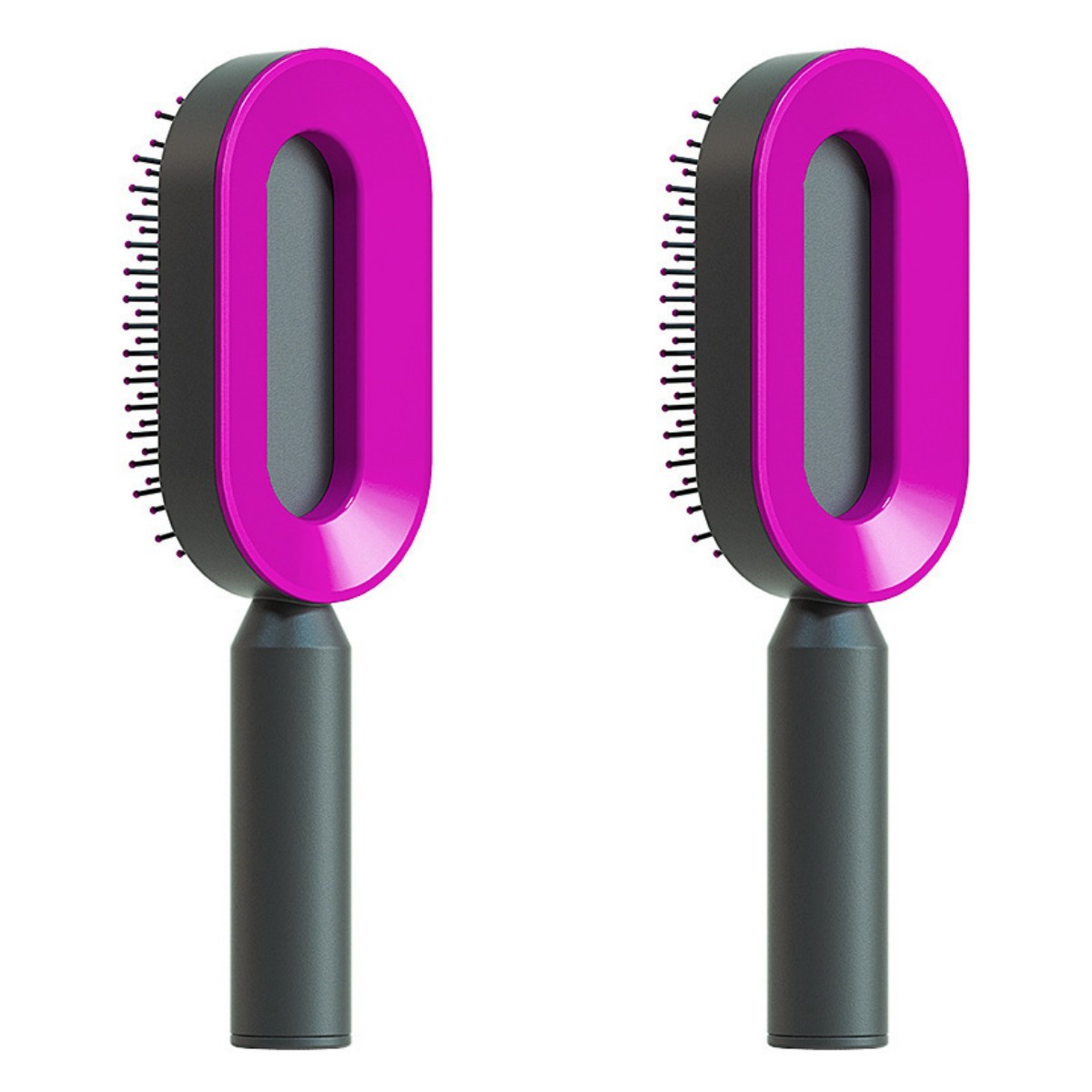 Self-Cleaning Hair Brush for Women - Anti-Static Scalp Massage Comb