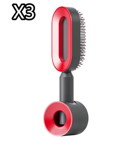 Self-Cleaning Hair Brush for Women - Anti-Static Scalp Massage Comb
