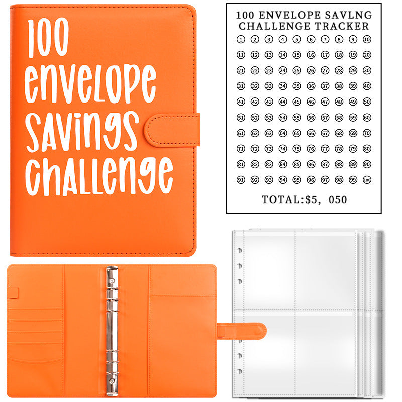 Cash Envelope Challenge Binder – Budget Tracker Organizer for Couples & Saving Goals