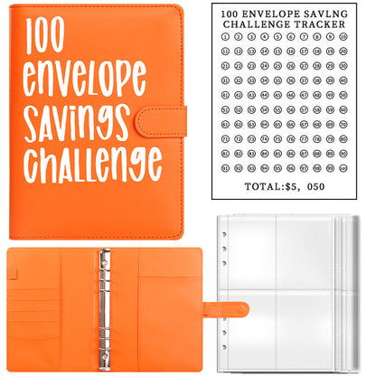 Cash Envelope Challenge Binder – Budget Tracker Organizer for Couples & Saving Goals