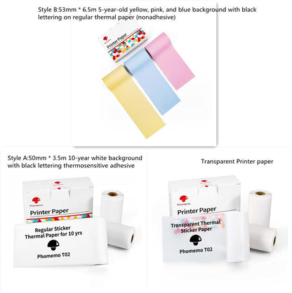 Portable Mini Thermal Label Printer – Bluetooth Sticker Maker & Photo Printer for Home, School & Office Use