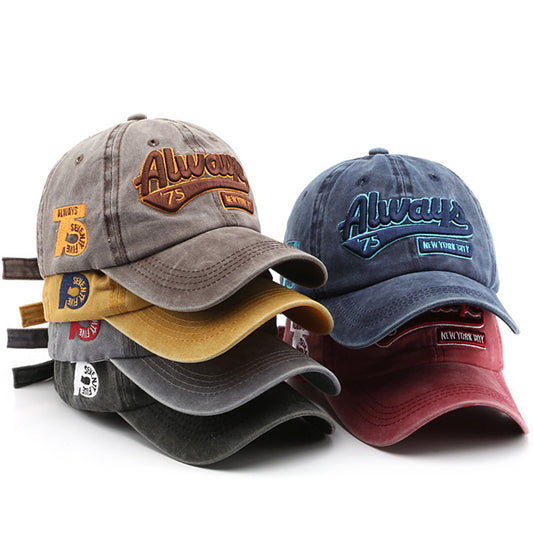 Letter Embroidery Baseball Cap – Adjustable Sports Hat for Outdoor Activities