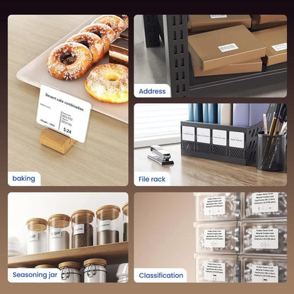 Mini Portable Bluetooth Label Maker – Inkless, Wireless & Easy to Use!