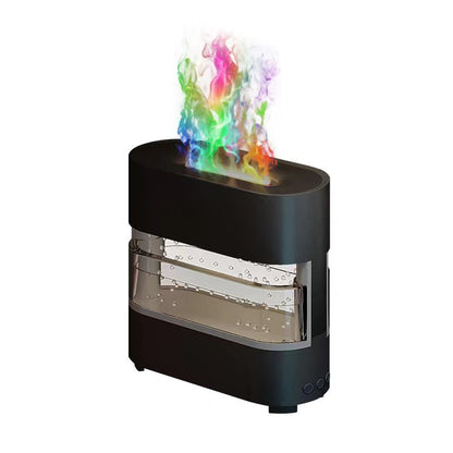Rain Cloud Fire Humidifier – 2024 Water Drip Aroma Diffuser with Simulated Flame Effect