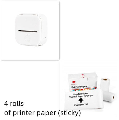 Portable Mini Thermal Label Printer – Bluetooth Sticker Maker & Photo Printer for Home, School & Office Use