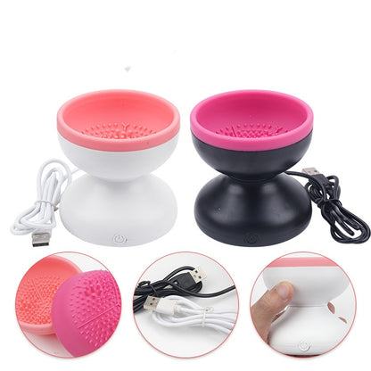 Electric Makeup Brush Cleaner – Portable Automatic USB Cosmetic Brush Cleaner for All Sizes