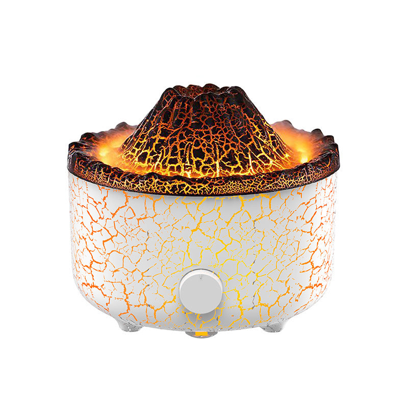 Creative Volcano Humidifier Aromatherapy Machine – Jellyfish Flame Effect Essential Oil Diffuser with LED Lighting