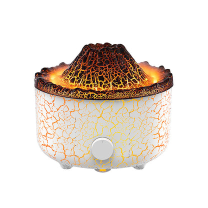 Creative Volcano Humidifier Aromatherapy Machine – Jellyfish Flame Effect Essential Oil Diffuser with LED Lighting