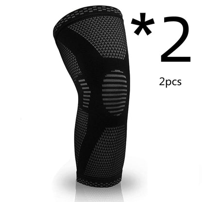 Knitted Compression Sports Knee Pads – Breathable Support for Running, Basketball & Fitness