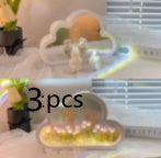 DIY Tulip Mirror Night Lamp – Handmade LED Cloud Flower Light Kit