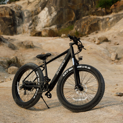 Professional 1000W Fat Tire Electric Mountain Bike – 26" x 4.0" Tires, 48V 15Ah Battery, UL & GCC Certified