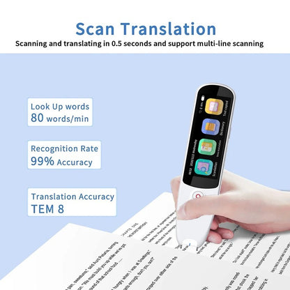 Smart Scan Translation Pen – Read, Translate & Learn Instantly!