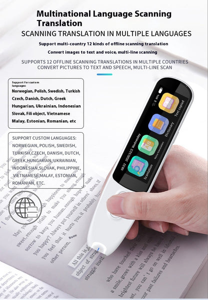 Smart Scan Translation Pen – Read, Translate & Learn Instantly!