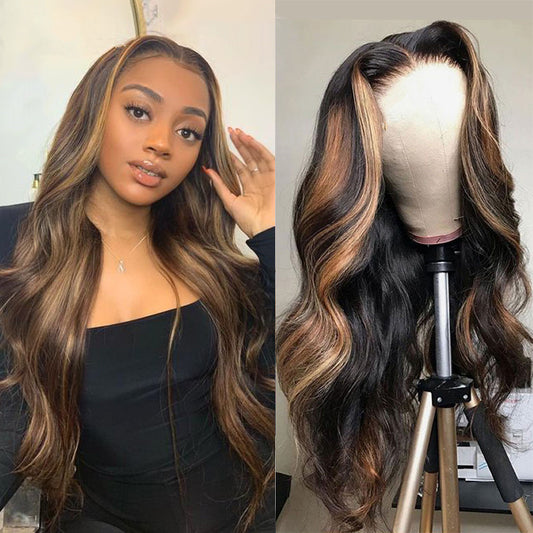 Women's Long Curly Synthetic Wig - Natural Look with Rose Net Cap