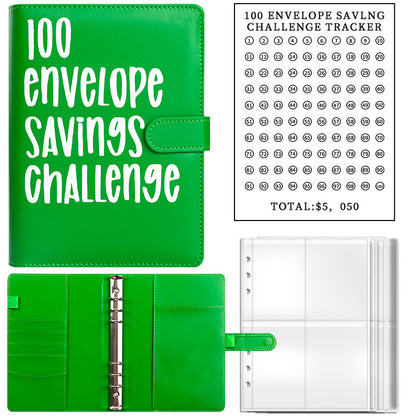 Cash Envelope Challenge Binder – Budget Tracker Organizer for Couples & Saving Goals
