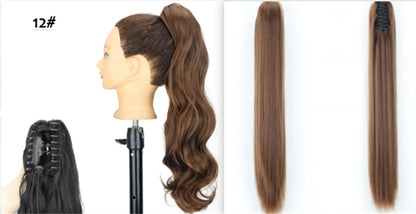 "Fashion Ponytail Claw Clip - Long Straight Fluffy Hair