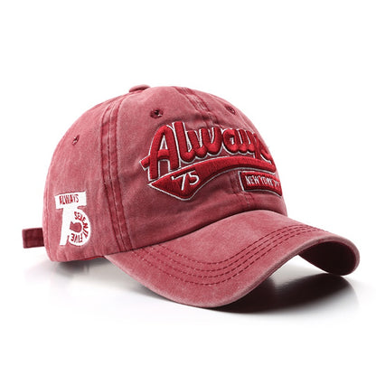 Letter Embroidery Baseball Cap – Adjustable Sports Hat for Outdoor Activities