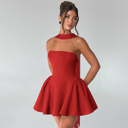 Sexy Tube Top Dress with Back Zipper - Perfect Party Outfit