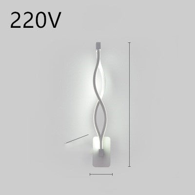 Nordic Minimalist LED Wall Lamp – Modern Iron Bedside Light Fixture for Bedroom & Living Room